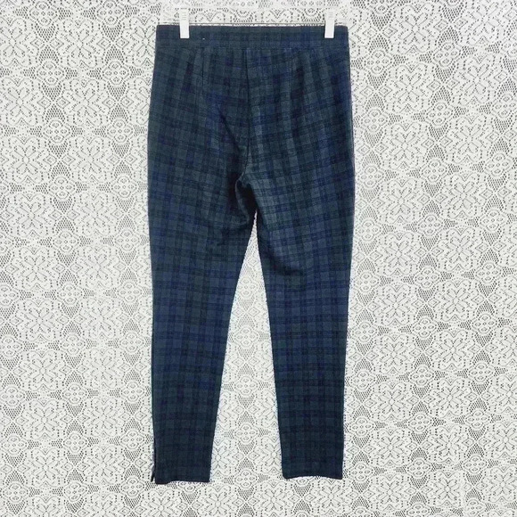 Talbots Skinny Ankle Plaid Women's Pants elastic waist S - Picture 2 of 8